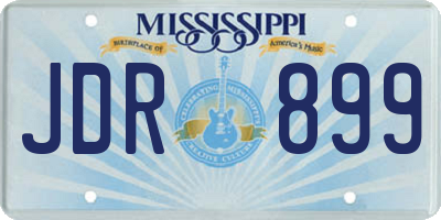 MS license plate JDR899