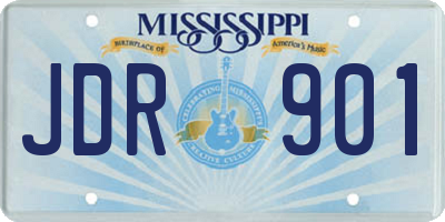 MS license plate JDR901