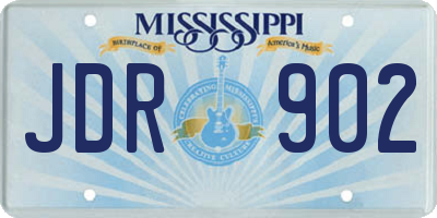 MS license plate JDR902