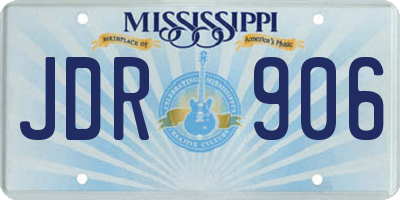 MS license plate JDR906