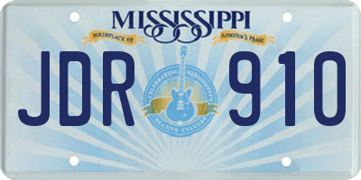 MS license plate JDR910