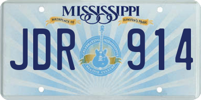 MS license plate JDR914