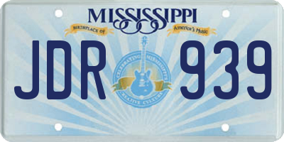 MS license plate JDR939