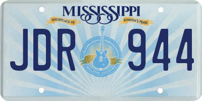 MS license plate JDR944