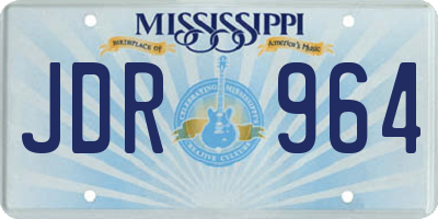 MS license plate JDR964