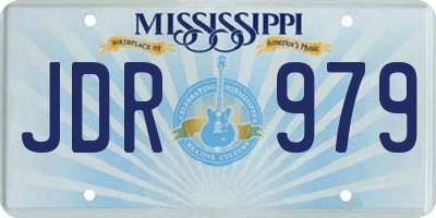MS license plate JDR979
