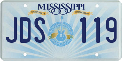 MS license plate JDS119