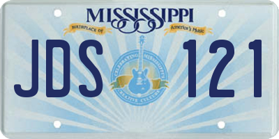 MS license plate JDS121