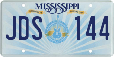 MS license plate JDS144