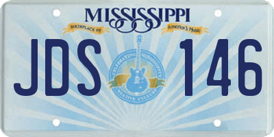 MS license plate JDS146