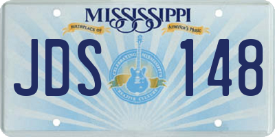 MS license plate JDS148