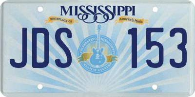 MS license plate JDS153