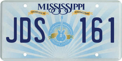MS license plate JDS161