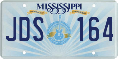 MS license plate JDS164