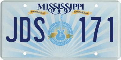 MS license plate JDS171
