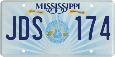 MS license plate JDS174