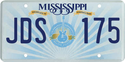 MS license plate JDS175