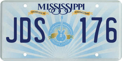 MS license plate JDS176
