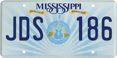 MS license plate JDS186
