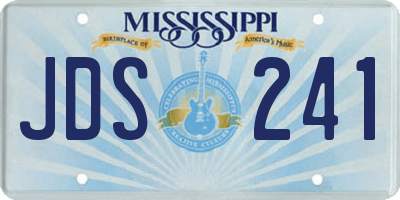 MS license plate JDS241