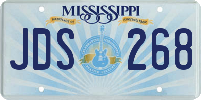 MS license plate JDS268