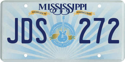 MS license plate JDS272
