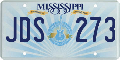 MS license plate JDS273