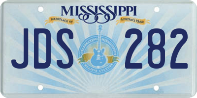MS license plate JDS282