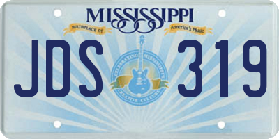 MS license plate JDS319