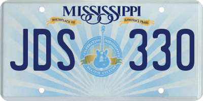 MS license plate JDS330