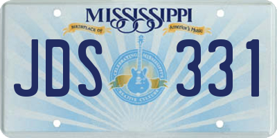 MS license plate JDS331