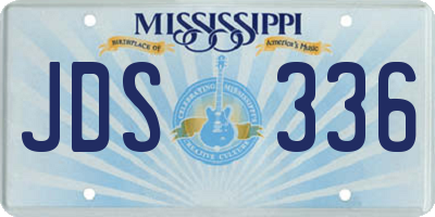 MS license plate JDS336