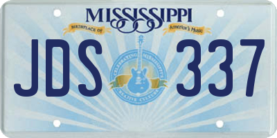 MS license plate JDS337