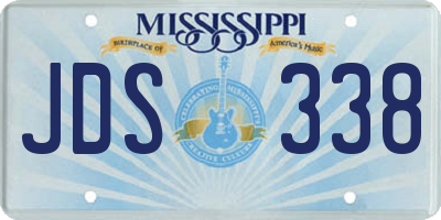 MS license plate JDS338