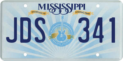 MS license plate JDS341