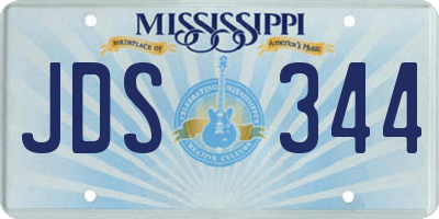 MS license plate JDS344