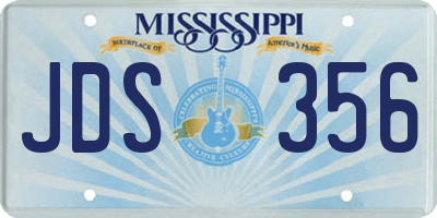 MS license plate JDS356