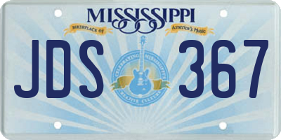 MS license plate JDS367