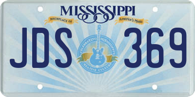 MS license plate JDS369