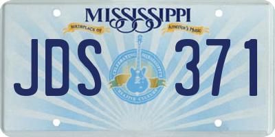 MS license plate JDS371