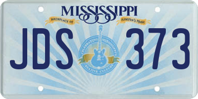 MS license plate JDS373