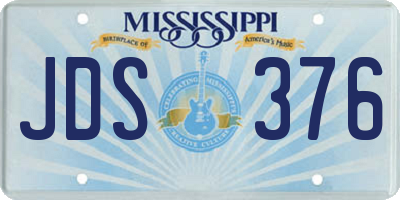 MS license plate JDS376