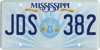MS license plate JDS382