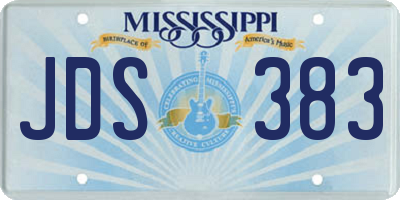 MS license plate JDS383