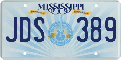 MS license plate JDS389