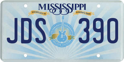 MS license plate JDS390