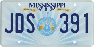 MS license plate JDS391