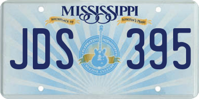 MS license plate JDS395