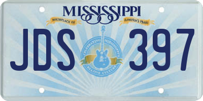 MS license plate JDS397