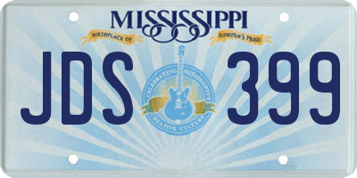 MS license plate JDS399